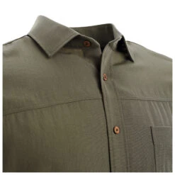 Aclima - Woven Wool Shirt - Chemise -Vestes Boutique aclima woven wool shirt chemise detail 3