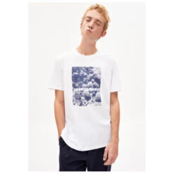 ARMEDANGELS - Aadon Corals - T-shirt -Vestes Boutique armedangels aadon corals t shirt detail 3