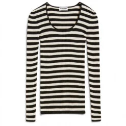 ARMEDANGELS - Women's Alaani Crewneck Striped - Haut à Manches Longues -Vestes Boutique armedangels womens alaani crewneck striped haut a manches longues 1
