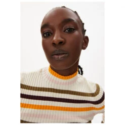 ARMEDANGELS - Women's Alaani Multicolor - Haut à Manches Longues -Vestes Boutique armedangels womens alaani multicolor haut a manches longues detail 3