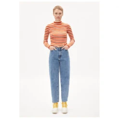 ARMEDANGELS - Women's Alaani Striped - Haut à Manches Longues -Vestes Boutique armedangels womens alaani striped haut a manches longues detail 3