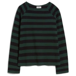 ARMEDANGELS - Women's Delaa Stripe - Haut à Manches Longues -Vestes Boutique armedangels womens delaa stripe haut a manches longues 1