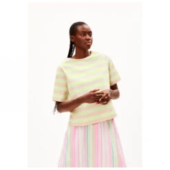 ARMEDANGELS - Women's Finiaa Block Stripes - T-shirt -Vestes Boutique armedangels womens finiaa block stripes t shirt detail 2