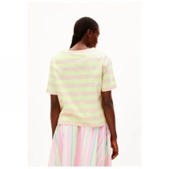 ARMEDANGELS - Women's Finiaa Block Stripes - T-shirt -Vestes Boutique armedangels womens finiaa block stripes t shirt detail 3