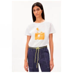 ARMEDANGELS - Women's Nelaa Gradient Flower - T-shirt -Vestes Boutique armedangels womens nelaa gradient flower t shirt detail 2