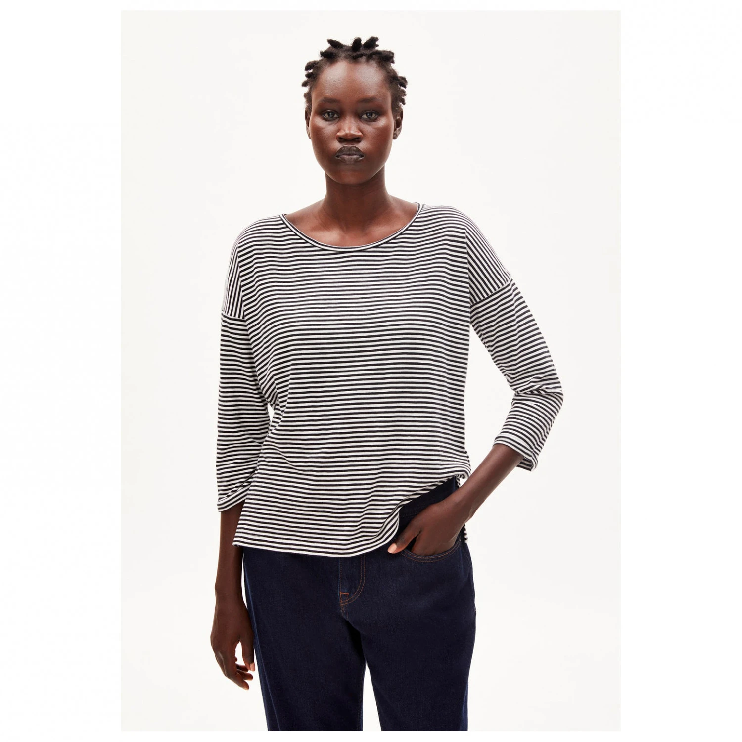 ARMEDANGELS - Women's Sianaa Lovely Stripes - Haut à Manches Longues 4 ARMEDANGELS - Women's Sianaa Lovely Stripes - Haut à Manches Longues – Image 2