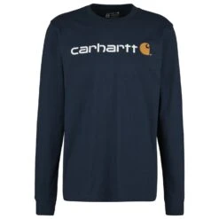 Carhartt - Core Logo L/S - Haut à Manches Longues -Vestes Boutique carhartt core logo l s haut a manches longues 3