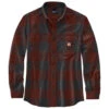 Carhartt - Midweight Flannel L/S Plaid Shirt - Chemise -Vestes Boutique carhartt midweight flannel l s plaid shirt chemise
