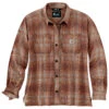 Carhartt - Women's Midweight Flannel L/S Plaid Shirt - Chemise -Vestes Boutique carhartt womens midweight flannel l s plaid shirt chemise