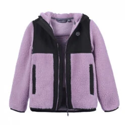 Color Kids - Kid's Teddy Fleece Jacket With Hood - Veste Polaire -Vestes Boutique color kids kids teddy fleece jacket with hood veste polaire detail 3