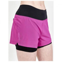 Craft - Women's Advanced Essence 2-in-1 Shorts - Short De Running 11 Craft - Women's Advanced Essence 2-in-1 Shorts - Short De Running -Vestes Boutique craft womens advanced essence 2 in 1 shorts short de running detail 4