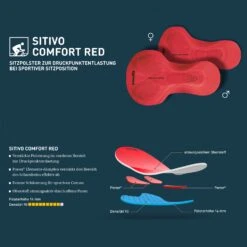 Gonso - Sitivo Red - Pantalon De Cyclisme -Vestes Boutique gonso sitivo red pantalon de cyclisme detail 3