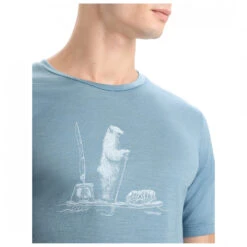 Icebreaker - Tech Lite II S/S Tee Polar Paddle - T-shirt En Laine Mérinos -Vestes Boutique icebreaker tech lite ii s s tee polar paddle t shirt en laine merinos detail 6