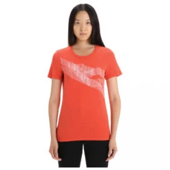 Icebreaker - Women's Central Classic S/S Tee St Anton - T-shirt En Laine Mérinos -Vestes Boutique icebreaker womens central classic s s tee st anton t shirt en laine merinos detail 3