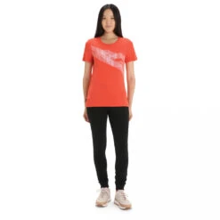 Icebreaker - Women's Central Classic S/S Tee St Anton - T-shirt En Laine Mérinos -Vestes Boutique icebreaker womens central classic s s tee st anton t shirt en laine merinos detail 5