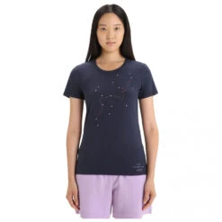 Icebreaker - Women's Central Classic S/S Tour Du Mont Blanc - T-shirt En Laine Mérinos -Vestes Boutique icebreaker womens central classic s s tour du mont blanc t shirt en laine merinos detail 3