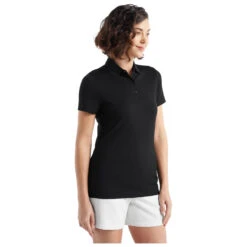 Icebreaker - Women's Tech Lite II S/S Polo - T-shirt En Laine Mérinos -Vestes Boutique icebreaker womens tech lite ii s s polo t shirt en laine merinos detail 3