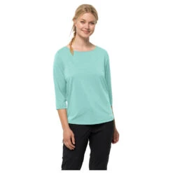 Jack Wolfskin - Women's JWP 3/4 - Haut à Manches Longues 9 Jack Wolfskin - Women's JWP 3/4 - Haut à Manches Longues -Vestes Boutique jack wolfskin womens jwp 3 4 haut a manches longues detail 2