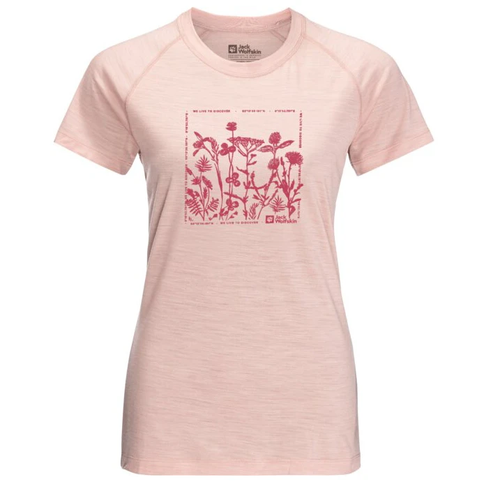 Jack Wolfskin - Women's Kammweg Graphic S/S - T-shirt En Laine Mérinos 8 Jack Wolfskin - Women's Kammweg Graphic S/S - T-shirt En Laine Mérinos – Image 6