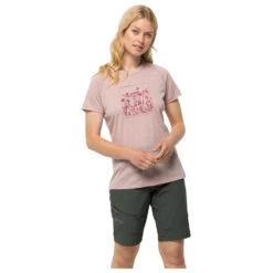 Jack Wolfskin - Women's Kammweg Graphic S/S - T-shirt En Laine Mérinos 9 Jack Wolfskin - Women's Kammweg Graphic S/S - T-shirt En Laine Mérinos -Vestes Boutique jack wolfskin womens kammweg graphic s s t shirt en laine merinos detail 2