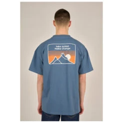 KnowledgeCotton Apparel - Take Action Make Change Oversized Tee - T-shirt -Vestes Boutique knowledgecotton apparel take action make change oversized tee t shirt detail 6