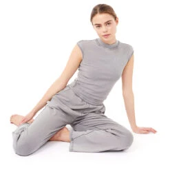 Mandala - Women's Luxe Ribbed Sweatpants - Pantalon De Jogging -Vestes Boutique mandala womens luxe ribbed sweatpants pantalon de jogging detail 6