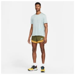 Nike - Dri-Fit Rise 365 Short-Sleeve Trail Running Top - T-shirt Technique -Vestes Boutique nike dri fit rise 365 short sleeve trail running top t shirt technique detail 6