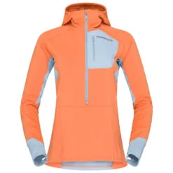 Norrøna - Women's Senja Warm1 Hood - T-shirt De Running -Vestes Boutique norroena womens senja warm1 hood t shirt de running 2