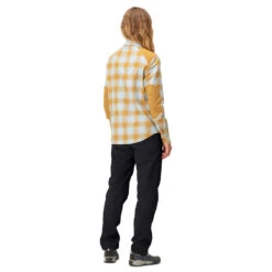 Norrøna - Women's Svalbard Flannel Shirt - Chemise -Vestes Boutique norroena womens svalbard flannel shirt chemise detail 4