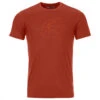 Ortovox - 120 Tec Lafatscher Topo TS - T-shirt En Laine Mérinos -Vestes Boutique ortovox 120 tec lafatscher topo ts t shirt en laine merinos