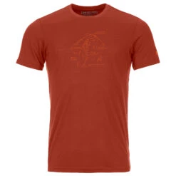 Ortovox - 120 Tec Lafatscher Topo TS - T-shirt En Laine Mérinos