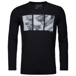 Ortovox - 185 Merino Shape Pic L/S - T-shirt En Laine Mérinos -Vestes Boutique ortovox 185 merino shape pic l s t shirt en laine merinos 2