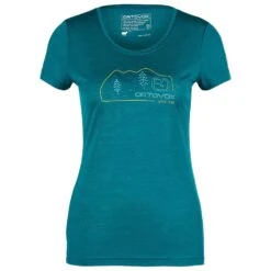 Ortovox - Women's 140 Cool Vintage Badge TS - T-shirt En Laine Mérinos -Vestes Boutique ortovox womens 140 cool vintage badge ts t shirt en laine merinos 2