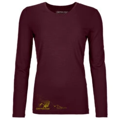 Ortovox - Women's 185 Merino Logo Spray L/S - T-shirt En Laine Mérinos -Vestes Boutique ortovox womens 185 merino logo spray l s t shirt en laine merinos 2