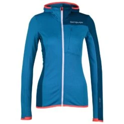 Ortovox - Women's Fleece Light Grid Hooded Jacket - Veste Polaire -Vestes Boutique ortovox womens fleece light grid hooded jacket veste polaire 3