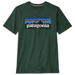 Patagonia - Boy's Regenerative Organic Certification Cotton P-6 Logo T-Shirt - T-shirt -Vestes Boutique patagonia boys regenerative organic certification cotton p 6 logo t shirt t shirt 4