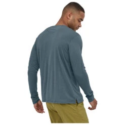 Patagonia - L/S Cap Cool Merino Shirt - T-shirt En Laine Mérinos -Vestes Boutique patagonia l s cap cool merino shirt t shirt en laine merinos detail 3