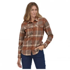 Patagonia - Women's L/S Organic Cotton MW Fjord Flannel - Chemise -Vestes Boutique patagonia womens l s organic cotton mw fjord flannel chemise detail 2