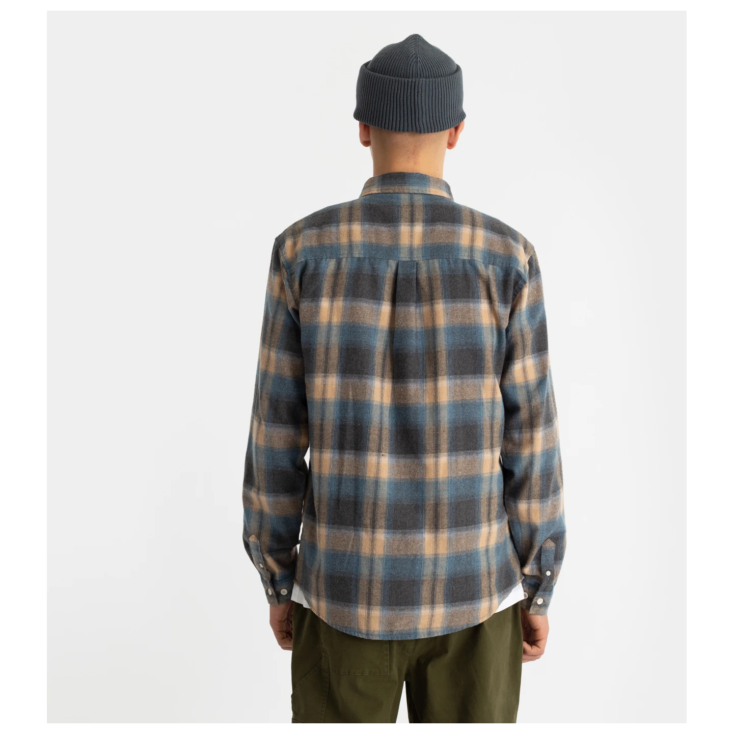 Revolution - Checked Button-Down Shirt In Cotton-Blend - Chemise 5 Revolution - Checked Button-Down Shirt In Cotton-Blend - Chemise – Image 3