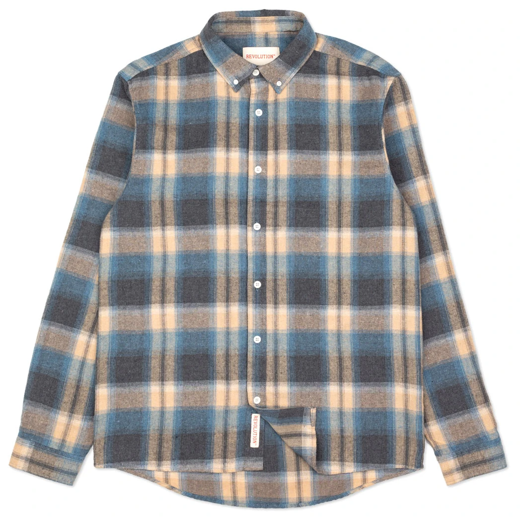 Revolution - Checked Button-Down Shirt In Cotton-Blend - Chemise 3 Revolution - Checked Button-Down Shirt In Cotton-Blend - Chemise