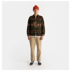 Revolution - Checked Navajo Inspired Overshirt With Zipper - Chemise -Vestes Boutique revolution checked navajo inspired overshirt with zipper chemise detail 4