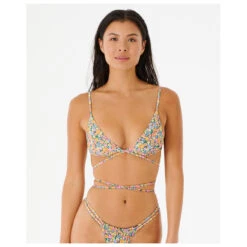 Rip Curl - Women's Afterglow Floral Wrap Tri Top - Haut De Maillot -Vestes Boutique rip curl womens afterglow floral wrap tri top haut de maillot detail 3
