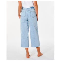 Rip Curl - Women's Sparrows Crop Wide Leg - Jean -Vestes Boutique rip curl womens sparrows crop wide leg jean detail 3