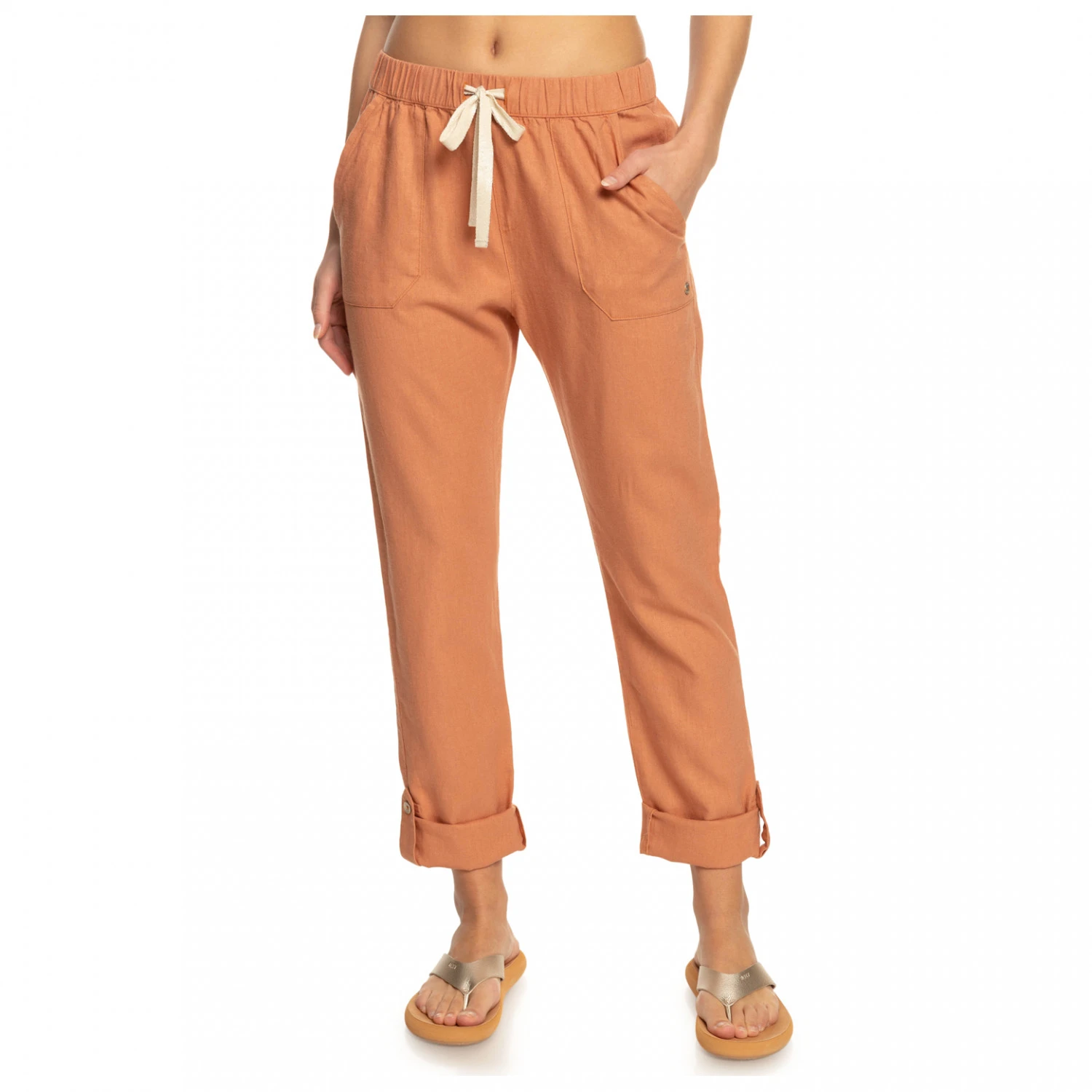 Roxy - Women's On The Seashore Linen Cargo Trousers - Pantalon De Loisirs 3 Roxy - Women's On The Seashore Linen Cargo Trousers - Pantalon De Loisirs