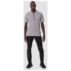 Salewa - Pedroc Pro Dry Half Zip T-Shirt - T-shirt Technique -Vestes Boutique salewa pedroc pro dry half zip t shirt t shirt technique detail 3