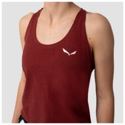 Salewa - Women's Lavaredo Hemp Crop Tanktop - Débardeur -Vestes Boutique salewa womens lavaredo hemp crop tanktop debardeur detail 5