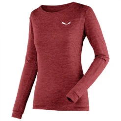 Salewa - Women's Puez Melange Dry L/S Tee - T-shirt Technique -Vestes Boutique salewa womens puez melange dry l s tee t shirt technique detail 3