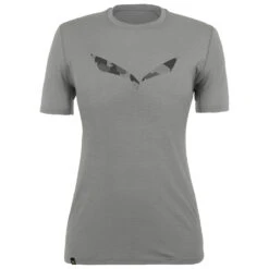 Salewa - Women's Pure Logo AMR Graphic S/S Tee - T-shirt En Laine Mérinos -Vestes Boutique salewa womens pure logo amr graphic s s tee t shirt en laine merinos 1