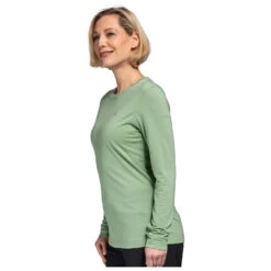 Schöffel - Women's Longsleeve Laubbichel - T-shirt Technique -Vestes Boutique schoeffel womens longsleeve laubbichel t shirt technique detail 5