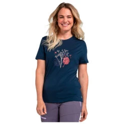 Schöffel - Women's T-Shirt Hochberg - T-shirt Technique -Vestes Boutique schoeffel womens t shirt hochberg t shirt technique detail 3